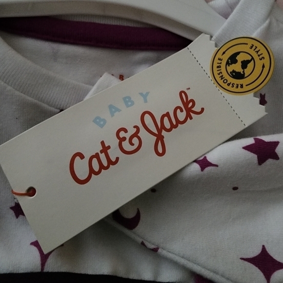 NWT Baby Cat & Jack Black Kitty Halloween Onsie Outfit Frills Cute Infant New - Picture 3 of 5